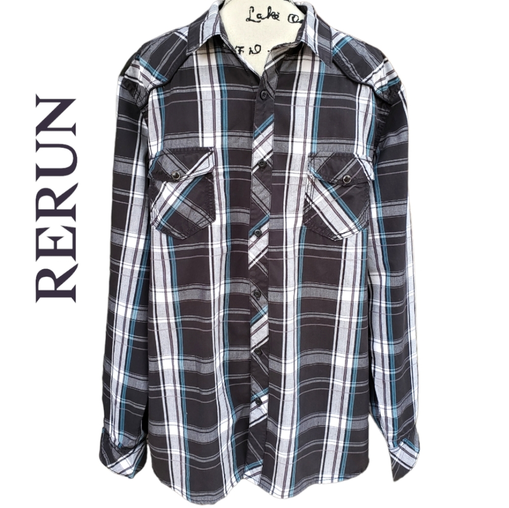 Mens RERUN Western button down